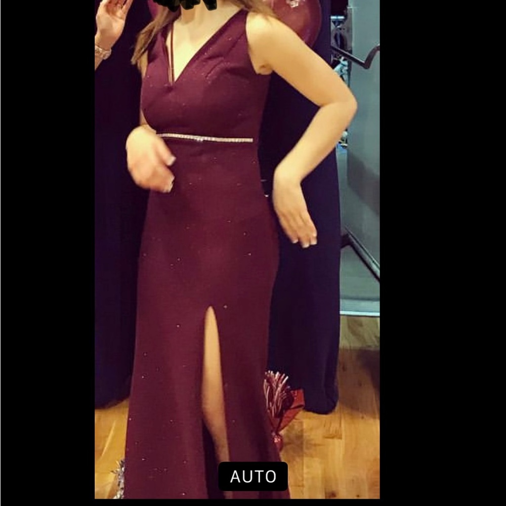 Long Maroon Dress